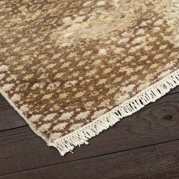 Anemone Hand Knotted Woollen and Viscose Rug - Image 4